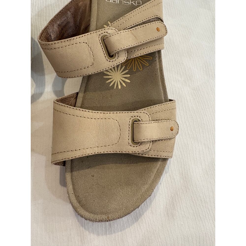 Dansko Isabel Tan Leather Adjustable ortho comfort Slide Sandals Womens 39 8.5-9 - Picture 4 of 12